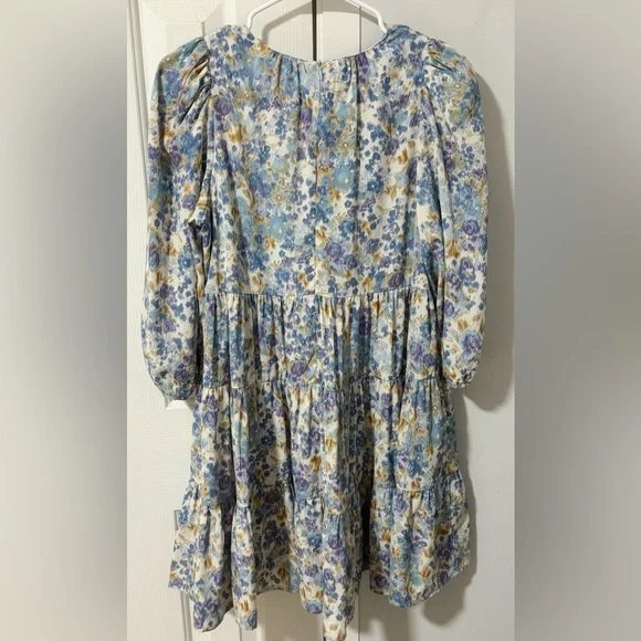Floral 3/4 Sleeve Dress - Picture 2 of 4